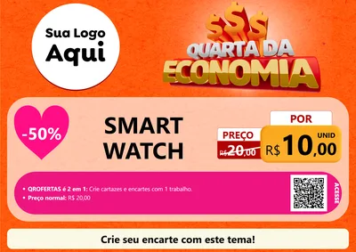 Modelo de Cartaz para Cartaz A4 Horizontal com o tema Quarta da Economia para Informática
