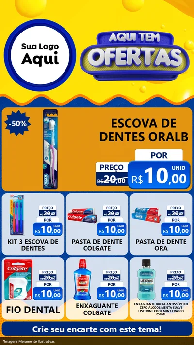 Modelo de Rede Social para Stories com o tema Aqui Tem Ofertas para Higiene Pessoal