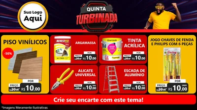 Modelo de TV para TV Horizontal com o tema Quinta Turbinada para Material para Construção