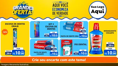 Modelo de TV para TV Horizontal com o tema Grandes Ofertas para Higiene Pessoal