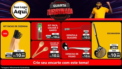 Modelo de TV para TV Horizontal com o tema Quarta Turbinada para Utilidades Domésticas