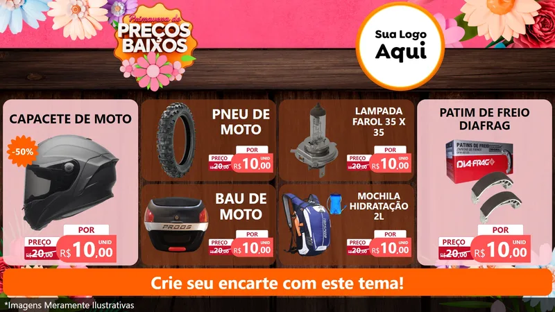 Modelo de TV para TV Horizontal com o tema Primavera de Preços Baixos para Moto peças