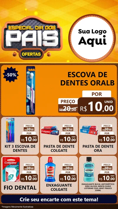 Modelo de Rede Social para Stories com o tema Especial Dia dos Pais para Higiene Pessoal