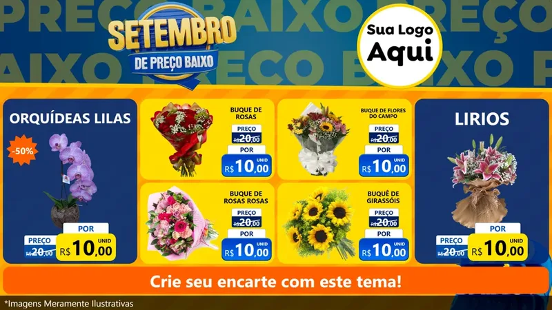 Modelo de TV para TV Horizontal com o tema Setembro De Preço Baixo para Floricultura e jardim
