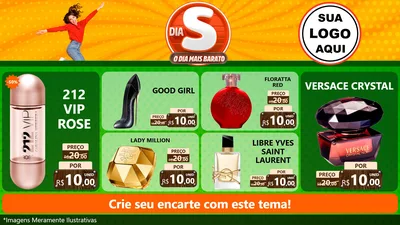 Modelo de TV para TV Horizontal com o tema Dia S - O Dia Mais Barato para Perfumes