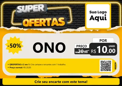 Modelo de Cartaz para Cartaz A4 Horizontal com o tema Super Ofertas para Óticas