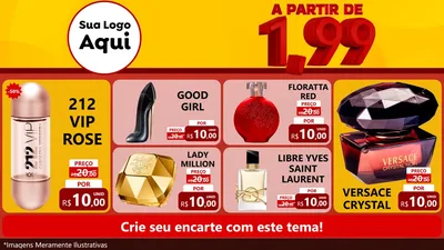 Modelo de TV para TV Horizontal com o tema A Partir de Um e Noventa e Nove - 1,99 para Perfumes