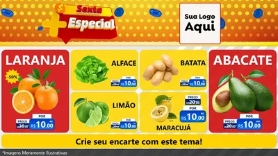 Modelo de TV para TV Horizontal com o tema Sexta Mais Especial para Hortifrúti