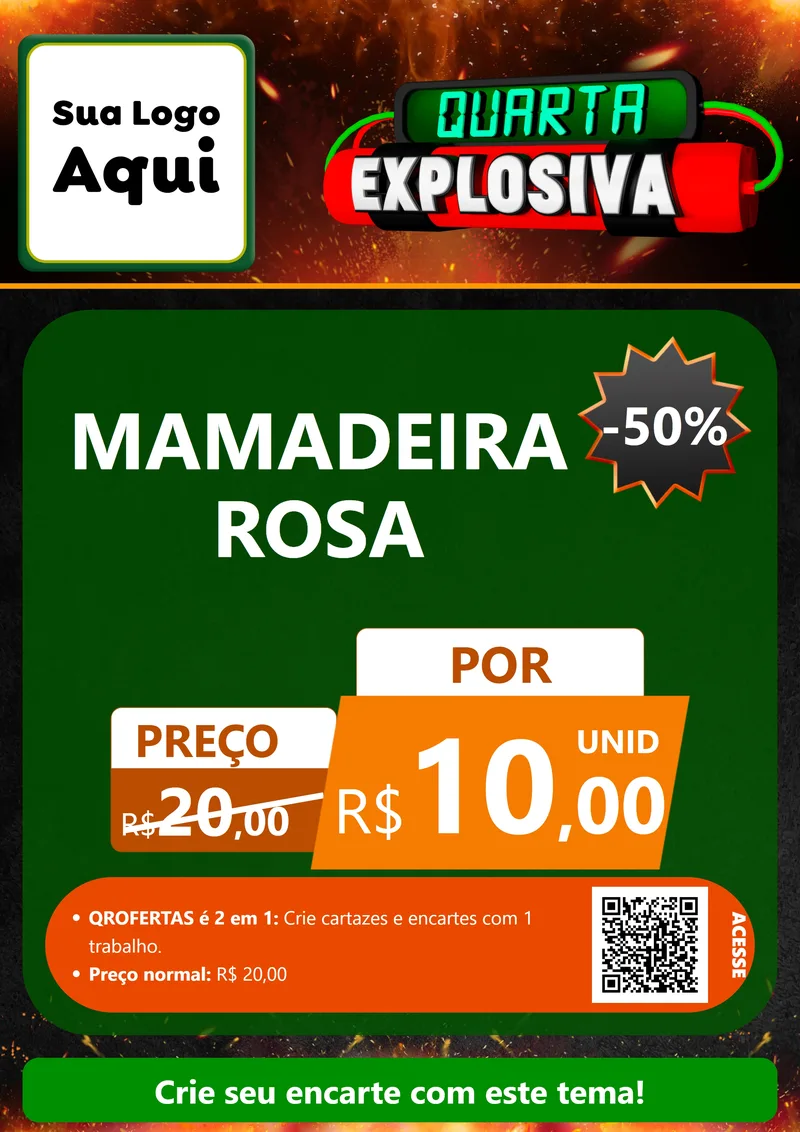Modelo de Cartaz para Cartaz A4 Vertical com o tema Quarta Explosiva para Bebês