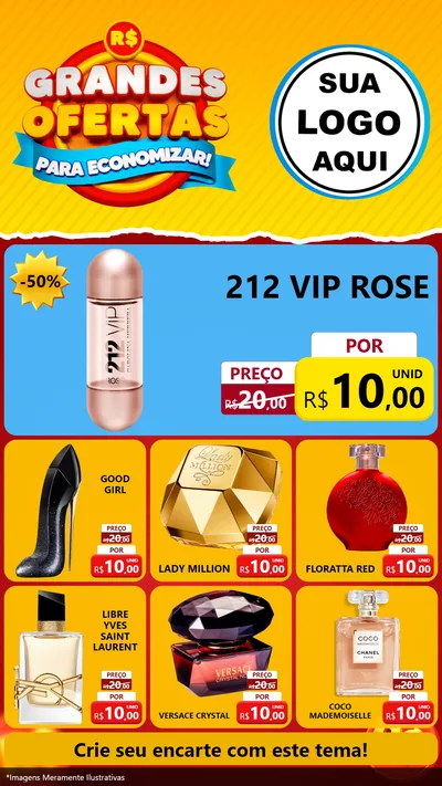 Modelo de Rede Social para Stories com o tema Grandes Ofertas Para Economizar! para Perfumes