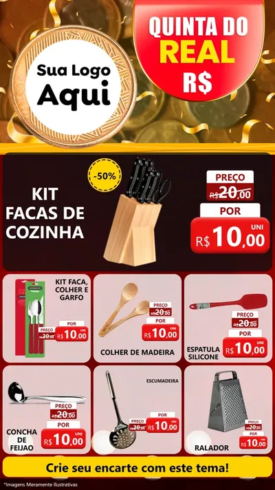 Modelo de Rede Social para Stories com o tema Quinta do Real para Utilidades Domésticas