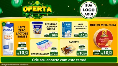 Modelo de TV para TV Horizontal com o tema Oferta para Frios e Laticínios