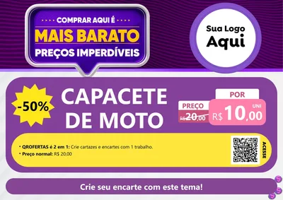 Modelo de Cartaz para Cartaz A4 Horizontal com o tema Mais Barato para Moto peças