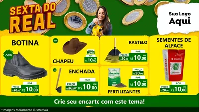 Modelo de TV para TV Horizontal com o tema Sexta do Real para Agropecuária