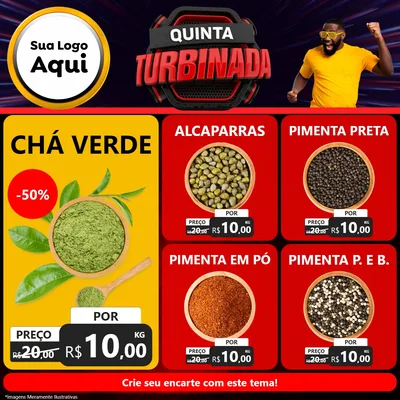 Modelo de Rede Social para Feed Facebook com o tema Quinta Turbinada para Produtos Naturais