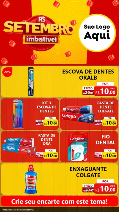 Modelo de TV para TV Vertical com o tema Setembro Imbatível para Higiene Pessoal