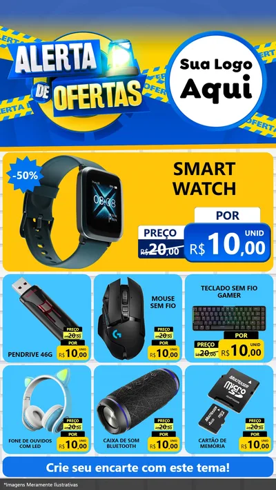 Modelo de Rede Social para Stories com o tema Alerta de Ofertas para Informática