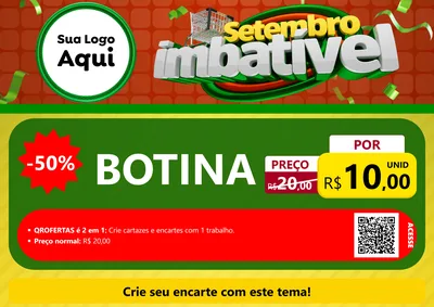 Modelo de Cartaz para Cartaz A4 Horizontal com o tema Setembro Imbatível para Agropecuária