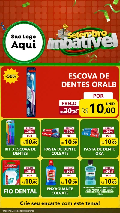 Modelo de Rede Social para Stories com o tema Setembro Imbatível para Higiene Pessoal