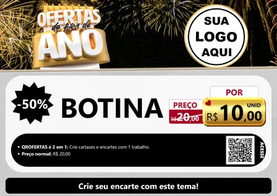 Modelo de Cartaz para Cartaz A4 Horizontal com o tema Ofertas de Fim de Ano para Agropecuária
