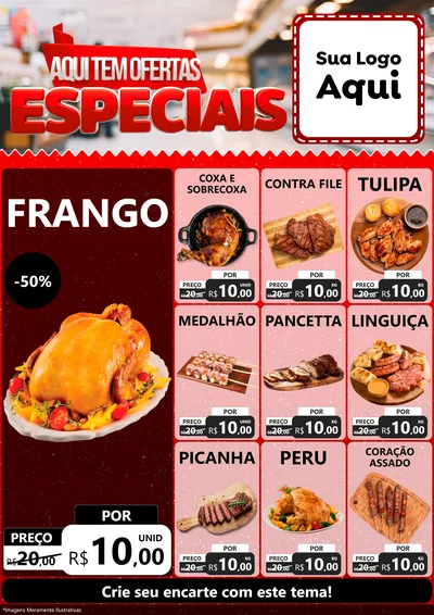 Modelo de Encarte para Encarte A4 Vertical