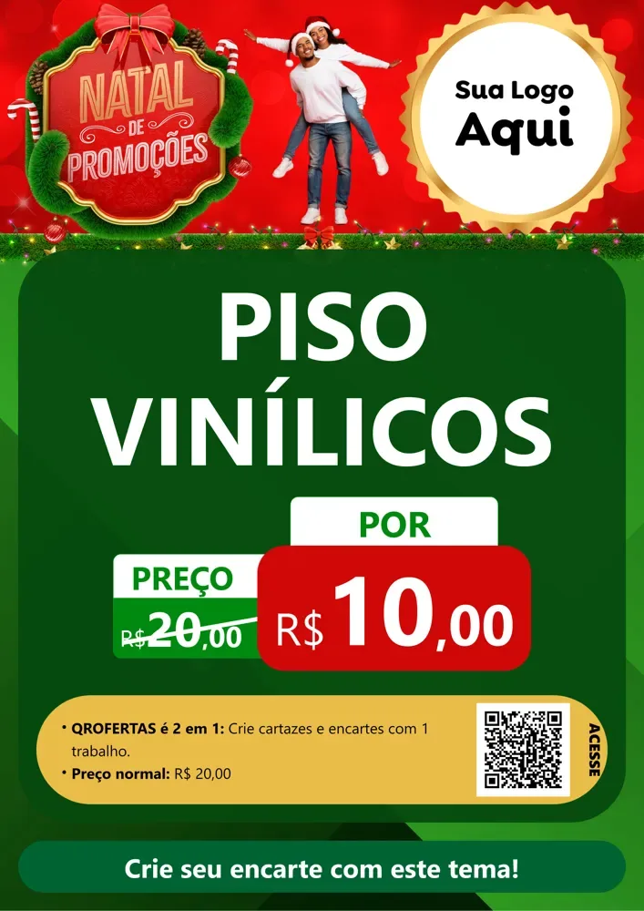Modelo de Cartaz para Cartaz A4 Vertical com o tema Natal de Promoções para Material para Construção