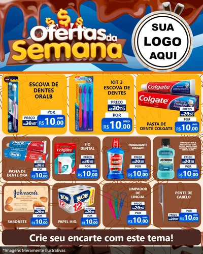 Modelo de Rede Social para Feed Instagram com o tema Ofertas da Semana - Páscoa para Higiene Pessoal