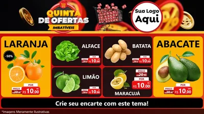 Modelo de TV para TV Horizontal com o tema Quinta de Ofertas Imbatíveis para Hortifrúti