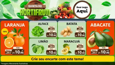 Modelo de TV para TV Horizontal com o tema Quinta do Hortifruti para Hortifrúti