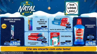 Modelo de TV para TV Horizontal com o tema O Melhor Natal É Aqui! para Higiene Pessoal