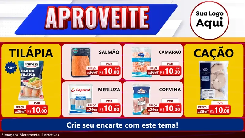 Modelo de TV para TV Horizontal com o tema Aproveite para Peixaria