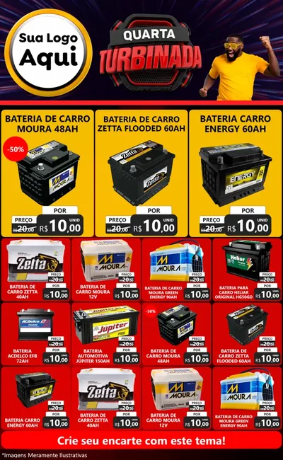 Modelo de Encarte para Encarte Grande com o tema Quarta Turbinada para Baterias Elétricas