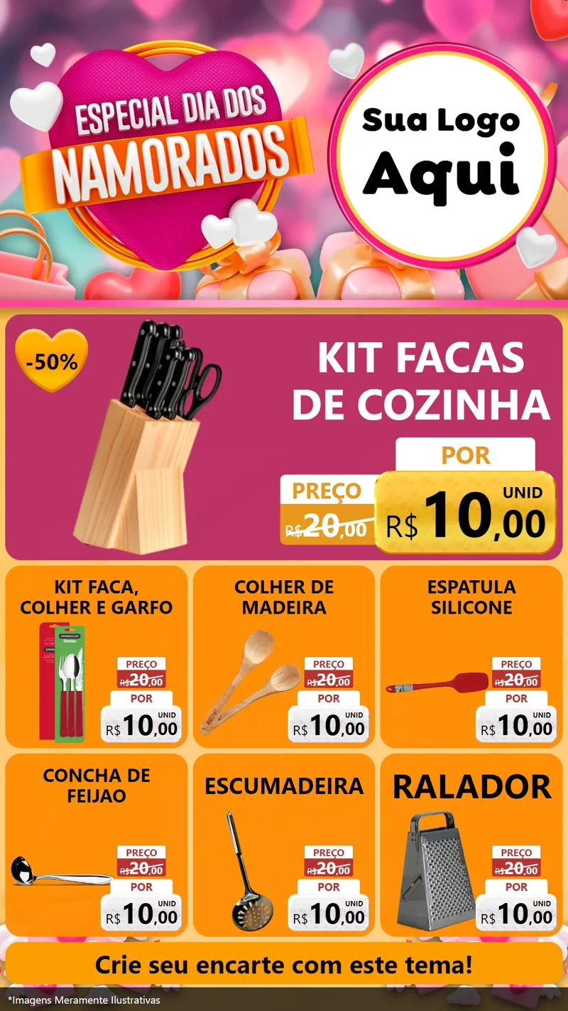 Modelo de Rede Social para Stories com o tema Especial Dia dos Namorados para Utilidades Domésticas