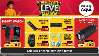 Modelo de TV para TV Horizontal com o tema Aproveite e Leve Também para Informática