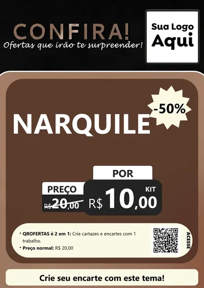 Modelo de Cartaz para Cartaz A4 Vertical com o tema Confira! Ofertas que irão te surpreender! para Tabacaria