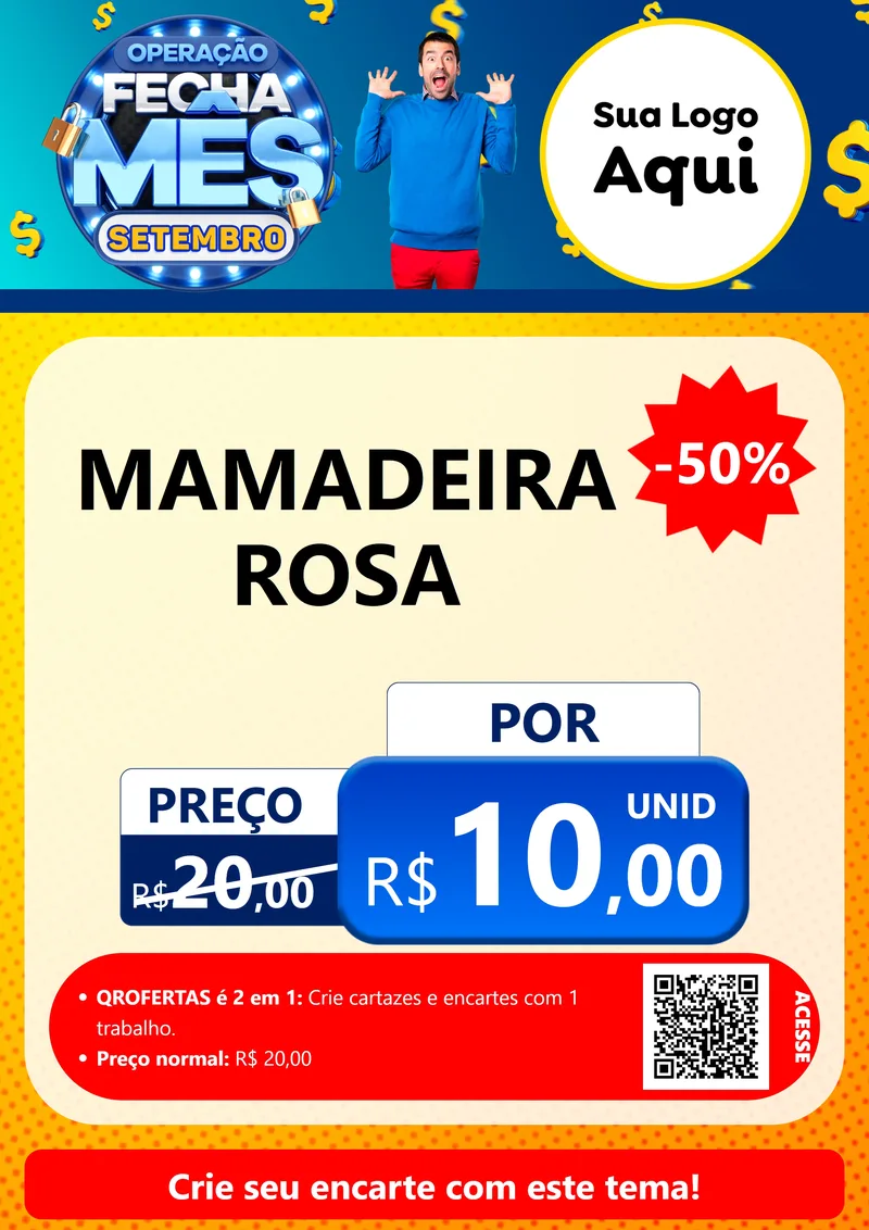 Modelo de Cartaz para Cartaz A4 Vertical com o tema Operação Fecha Mês Setembro para Bebês