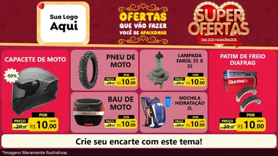 Modelo de TV para TV Horizontal com o tema Dia dos Namorados para Moto peças