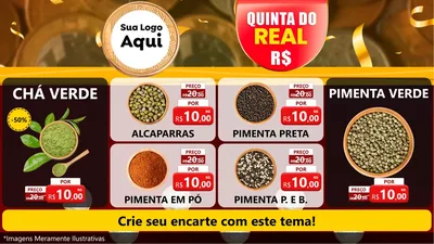 Modelo de TV para TV Horizontal com o tema Quinta do Real para Produtos Naturais
