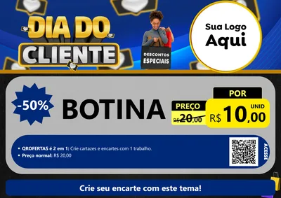 Modelo de Cartaz para Cartaz A4 Horizontal com o tema Dia Do Cliente para Agropecuária