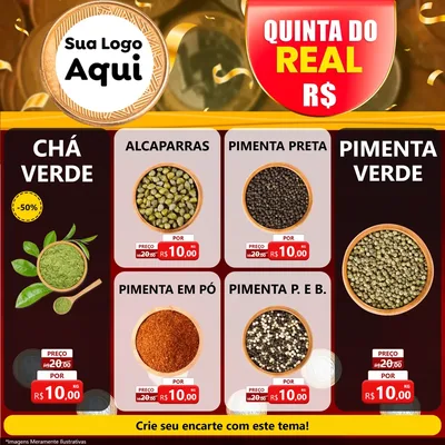 Modelo de Rede Social para Feed Facebook com o tema Quinta do Real para Produtos Naturais