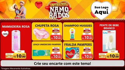 Modelo de TV para TV Horizontal com o tema Arraiá dos Namorados para Bebês