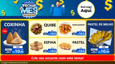 Modelo de TV para TV Horizontal com o tema Operação Fecha Mês Setembro para Salgadaria