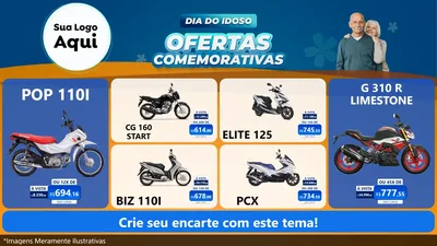 Modelo de TV para TV Horizontal com o tema Dia do Idoso