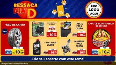 Modelo de TV para TV Horizontal com o tema Ressaca Dia D para Auto peças