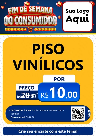 Modelo de Cartaz para Cartaz A4 Vertical com o tema Fim de Semana do Consumidor para Material para Construção