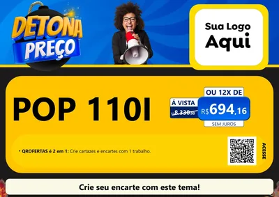 Modelo de Cartaz para Cartaz A4 Horizontal