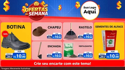 Modelo de TV para TV Horizontal com o tema Ofertas Da Semana para Agropecuária