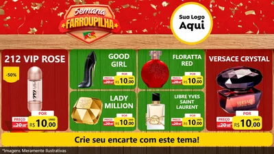 Modelo de TV para TV Horizontal com o tema Semana Farroupilha para Perfumes