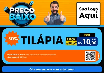 Modelo de Cartaz para Cartaz A4 Horizontal