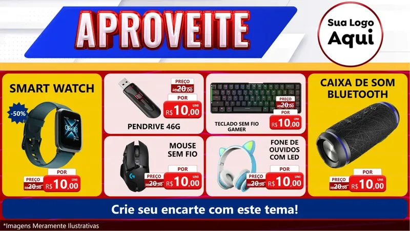 Modelo de TV para TV Horizontal com o tema Aproveite para Informática